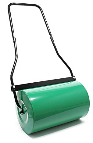 Wiltec Rasenwalze 32 x 50 cm mit Schmutzabstreifer, Gartenwalze mit 40 l Füllmenge, befüllbare Walze für Rasen mit 50 cm Rollbreite