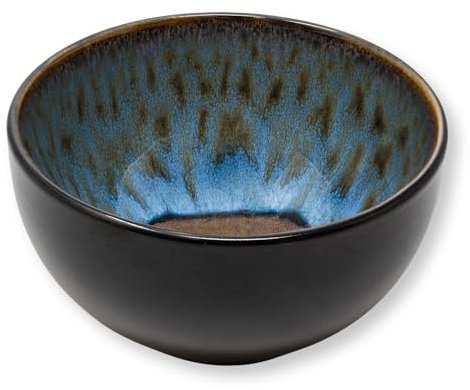 NAMAI - Set di 6 Ciotole Colazione, Stile distintivo, 450 ML, Porcellana, Adatte in Lavastoviglie e Microonde, Ciotole Per Antipasti (6 Ciotole)