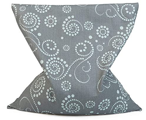 GRÜNSPECHT Bio-Rapssamen-Kissen 22x24cm, Wärmekissen für Nacken, Bauch & Rücken, Bezug aus 100% Baumwolle (kbA), für Mikrowelle & Backofen, grau (668-V1)