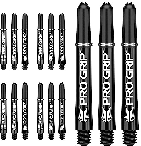 Target Darts 5 x Sätze of Pro Grip Dart Stems - 15 Dartschäfte Insgesamt - Unterschiedliche Größen und Farben