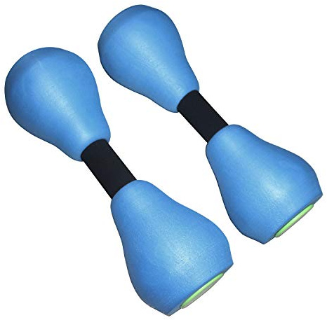 davidmay's gift New Water Aerobic Exercise Foam Dumbbells Pool Resistance 1 Pair, Water Fitness Exercises Equipment for Women Weight Loss (without printed gift box)