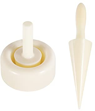 Soapow 3 x Eiswaffel-Formen, Kegelroller-Sets, DIY-Werkzeuge, Formen für Zuhause, Café, Kuchenladen, Beige (2228801-AM85-2021-FBM)