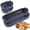 JasCherry Antiaderente Riutilizzabile Stampo per Baguette in Silicone a 4 Pezzi per Cupcake e Torte e Pane e Caramelle al Cioccolato da Forno, Nero
