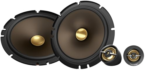 Pioneer A-Series Max TS-A653CH, Haut-parleurs Audio de Voiture à 2 Voies, Gamme complète, qualité sonore Claire, Installation Facile et réponse des Basses améliorée, Haut-parleurs Ronds de 16,5 cm de