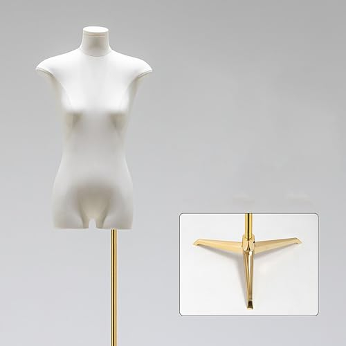 Rozhuhro Höhenverstellbar Mannequin, Schaufensterpuppe Torso weiblich, Weiblich Schaufensterpuppe, Deko Mannequin,G,1