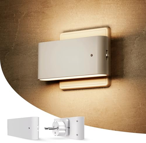 LOHAS-LED Nachtlicht mit Lichtsensor Warmweiß 3000K 2 Stück Dimmbar Nachtlicht mit Dämmerungssensor 0-100LM Einstellbare Helligkeit für Schlafzimmer Treppe Flur Küche