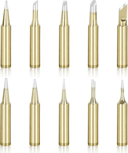 Lot de 10 pannes à souder en laiton pour fer à souder