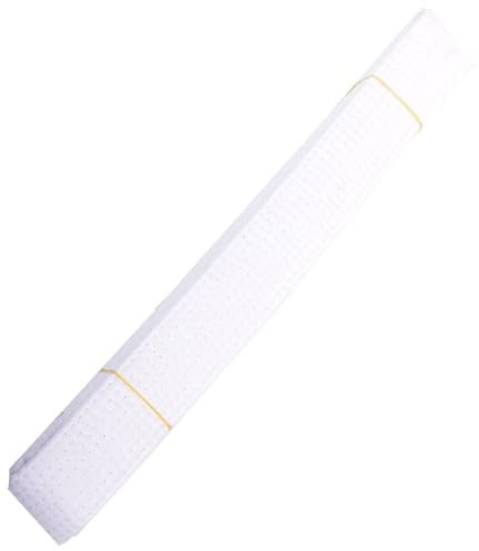 Volere è potere Ceinture de Taekwondo Judo Jiu Jitsu Gi Ceinture Arts Martiaux Ceinture Aïkido Gi Bjj Ceinture Jiu Jitsu Gi Ceinture, Blanc, 1.6M