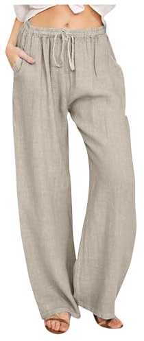 Generisch Jeggins Damen flechtgürtel Jeans Bootcut weites Land sommerlicher Hosenanzug