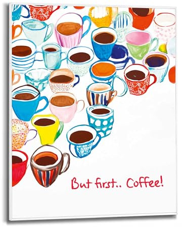REINDERS Gerahmtes Bild, But First...Coffee!, Küche, MDF, 50 x 40