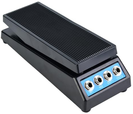 RiToEasysports Guitar Stereo Volumen Pedal DF1511A, Amplitude -angepasste Knospe für Genaue Lautstärkekontrolle, Ideal für Gitarristen
