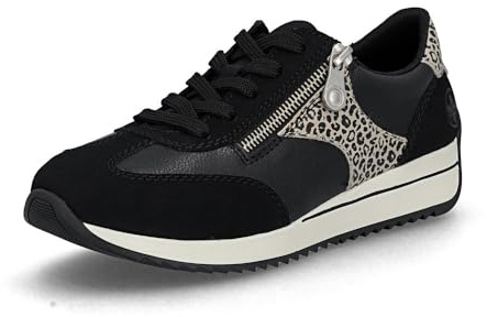 Rieker Damen Sneaker N1210, Frauen Schnürschuhe, lose Einlage