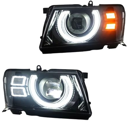 Faro delantero de estilo de coche Compatible con Nissan Patrol Y61 faro 2005-2022 faros Y61 DRL señal de giro accesorios for automóviles
