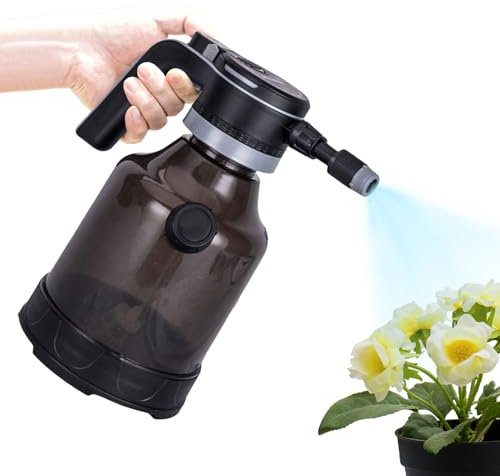 Pulverizador eléctrico de jardín de 3 litros, rociador automático inalámbrico de plantas, dispositivo de detallado de mano recargable, botella de agua portátil con boquilla ajustable para riego de