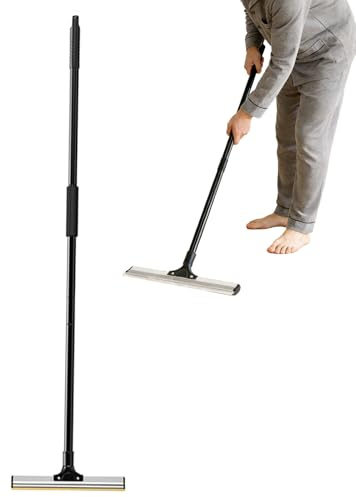 Teppichrechen – Metall+Silikon+PP, Teppichbürste, einziehbar | Hängender Tierhaarentferner, Teppichschaber für Teppiche, Sofas, Böden, Hausreinigung, Tierhaarentfernung