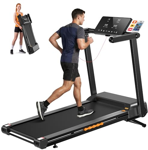 Laufband Klappbar mit Steigung für intensives Workout | 7%-18%Steigung,2.5-4.5-PS-Motor,12-16km/h,APP,LED-Display,bis 136-180kg,Dämpfung
