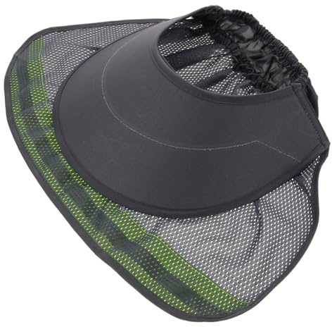 TOYANDONA Visière de Casque de sécurité, Casque de Chantier avec Protection Solaire, Protection Solaire pour Le Cou, Plastique, Ventilation, Jardinage extérieur, 1 pièce