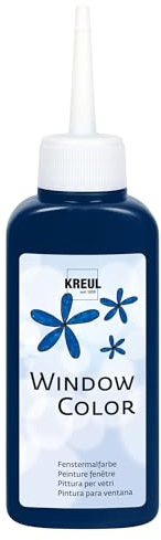 Kreul fönsterfärg, 80 ml midnatt blå