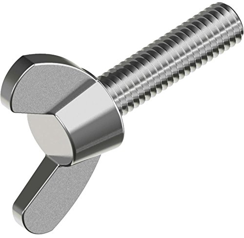50 Stück Flügelschrauben ähnl. DIN 316 - Edelstahl A2 amerik. Form M 6x12