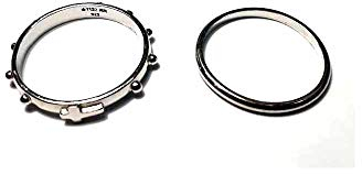 artigianale 2 Ringe Eheringe Silber 925 1 Rosenkranz Gebetskette Wählen Sie von Größe 10 bis 30 und 1 Stopper Ring von 6 bis 30 Italienisch Schlüsselanhänger