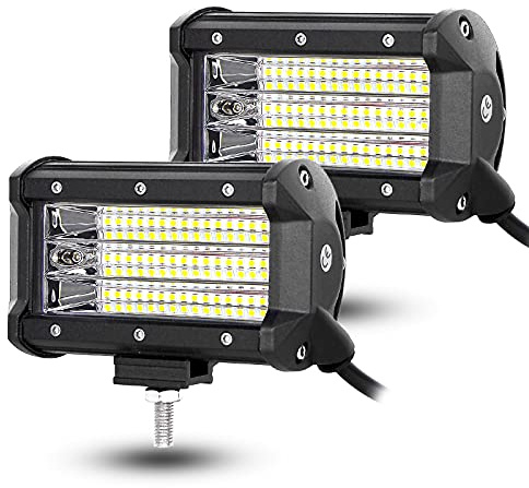 Willpower Led Arbeitsscheinwerfer Scheinwerfer 12V 24V 5 für Auto Traktor | 2x Zusatzscheinwerfer Rückfahrscheinwerfer 135W, 6000K Weiß, IP67 Wasserdicht, Offroad Beleuchtung für ATV LKW KFZ Boot