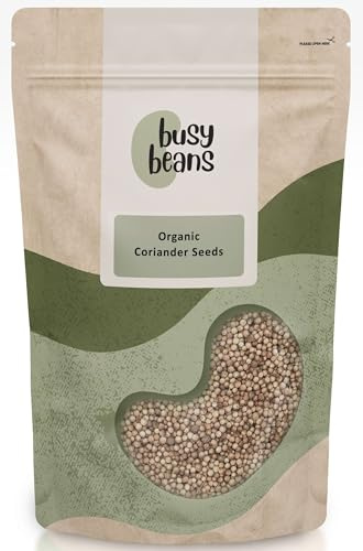 Organic Coriander Seeds - Certified Organic - by Busy Beans Organic (500g)