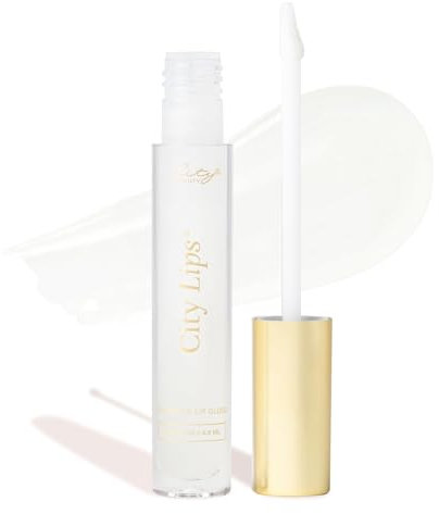 City Beauty City Lips Clear - Plumping Lip Gloss - Hydrate & Volumize - High Shine Lip Plumper - Hyaluronic Acid & Peptides Visibly Smooth Lip Wrinkles - Cruelty-Free