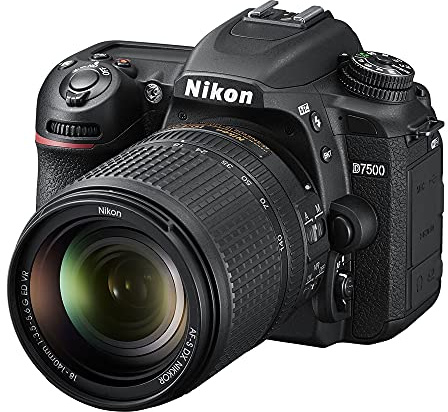 Nikon D7500 Camera Body with 18-140 mm VR Digital DSLR Kit - Black (Renewed)