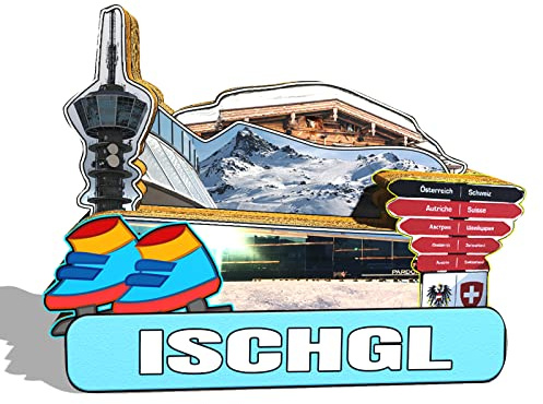 Orlybar Österreich Ischgl Magnet Kühlschrankmagnet Holz 3D Sehenswürdigkeiten Reise Sammlerstück Souvenirs Dekoration Handmade-2