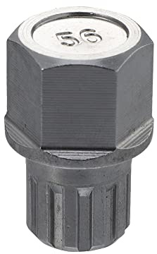 X AUTOHAUX CLÉ DÉMONTAGE ÉCROU ANTIVOL DE ROUE 56/11PT POUR VW GOLF 1PC | Argenté, Matériau Résistant À L'Usure Et Antirouille, Pour Jetta, Pour Passat, Pour Rabbit, Pour GTI, Clé 56/11PT