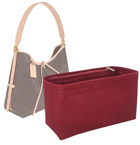 Lckaey Purse Insert for carryall organizer for purse bags women lcarryall tote golf cart parts bag on wheels travel