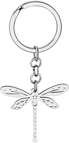 DALANE Porte-clés Libellule Acier Inoxydable Bijoux Insectes d'été Cadeaux Libellule pour Femmes Filles Portefeuille Accessoires