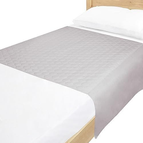 LISSAN - Empapadores Cama Adultos Lavables con alas y 4 Capas de protección, para Camas de 90cm - Impermeable Reutilizable Absorbente - Empapadores Bebe - Protector de 90 x 85 y alas de 50cm