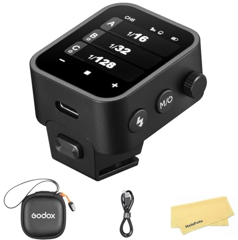 GODOX X3 X3-F TTL Wireless Touch Screen Flash Trigger for Fujifilm Fuji Cameras,E-TTLII Auotflash, High Speed Sync, 2.4GHz Wireless with TCM Conversion