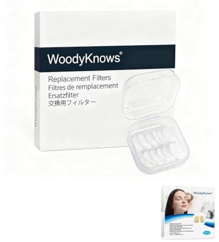 Ersatzfiltern von WoodyKnows Nasclear-Nasenfiltern (Ersatzfiltern 60 Paare, S)