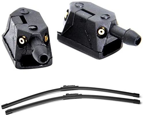 Vesone Buse D'essuie-Glace De Voiture, 2 Buses De Pulvérisation D'essuie-Glace Réglables, Buse De Lave-Glace AV-Ant, Gicleur Essuie Glace Voiture Buse Universel pour La Plupart des Voitures