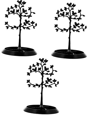 Alipis 3st Vogel-baum-ohrring-halter Kettenständer Ringhalter Für Schmuck Schmuck-organizer-halter Ringhalterplatte Ringschale Armbandständer Rotieren Baumständer Plastik Mehrschichtig