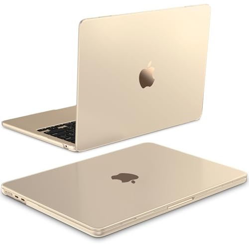 Fintie Hülle Kompatibel mit MacBook Air 13.6 Zoll M5 M4 M3 M2 (2026-2022) | A3449 A3240 A3113 A2681 [100% Entspricht der Offiziellen Farbe] Premium Ultradünne Matte Hartschale Schutzhülle, Polarstern