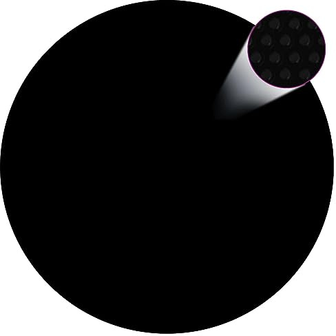 Kavolet Lona Solar Redonda para Piscina, 417 cm, Cubierta Solar para Piscina, Resistente película de Polietileno, lámina térmica, Color Negro