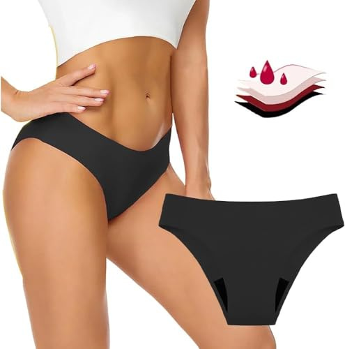 TopYart Menstruationsbadeanzug für Frauen, Bikinis und Unterhosen für Frauen, auslaufsichere Menstruationsunterwäsche, Bikinihosen wasserdicht