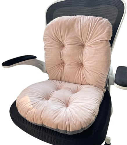 Gujuja High Back Rocking Chair Cushion With Back Support - Plush Office Seat Cushion for Relax and Lazy Buttocks