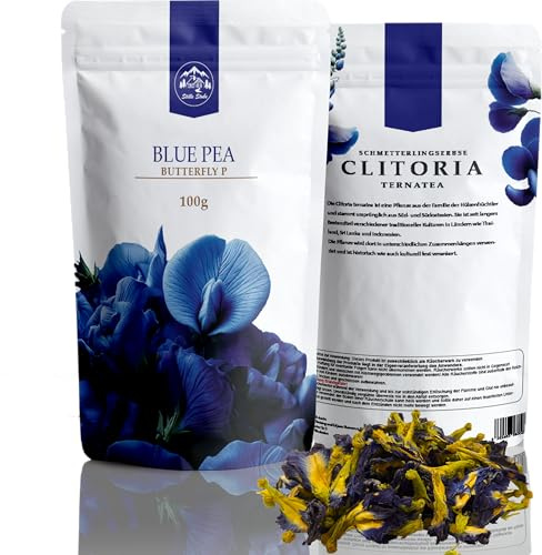 Stillestube Butterfly P 100 g Blue T | Fiori interi in qualità premium | 100% naturale e non trattata | blu intenso e versatile