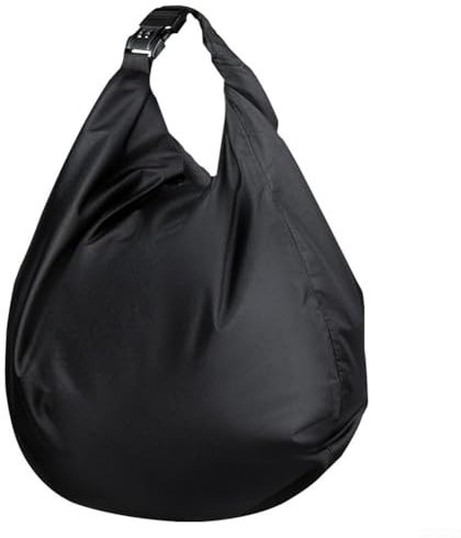 HEBEOT Helmtasche Motorrad Helmtasche Wasserdicht und abschließbar Fahrradzubehör Tasche Große Kapazität Helm Aufbewahrungstasche Schwarz