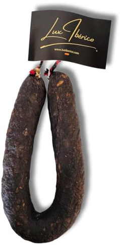 LUX IBÉRICO - Morcilla Achorizada Ibérica 250g (PICANTE) | Morcilla achorizada ibérica picante de 250g, elaboración tradicional extremeña