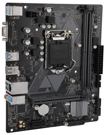 H310M F R2.0 Motherboard for LGA 1151, Supports 9th / 8th Gen Core, DDR4 32GB, PCIe 3.0, M.2, DVI VGA Outputs, RTL8111H LAN