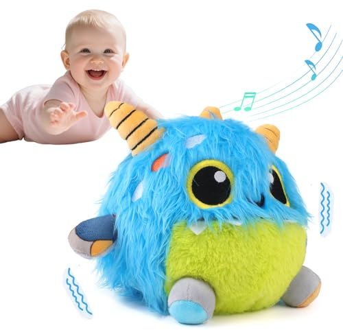 Own1one Toys for 1 2 3 Year Old Girls Boys Gifts, Crawling Monsters Baby Toys with Musical Sound, Toddler Interactive Sensory Plush Toys, Birthday Present Gifts for Kids 1 2 3 Years Old Boys Girls
