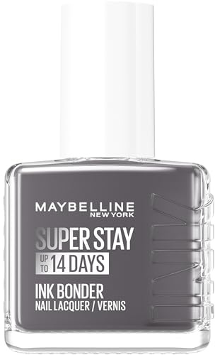 Maybelline New York Nagellack Superstay Ink Bonder Skyline Steel 12 ml | Nail Bonding-Technologie, stärkt geschädigte Nägel 14 Tage, intensive pigmentierte Farben, Schutz nach UV-Salon
