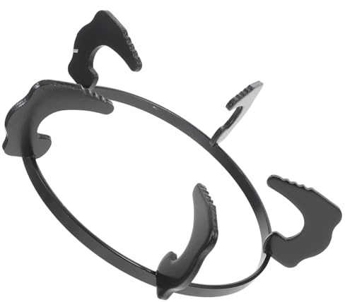 Soporte de Hierro Antideslizante Cocina Ollas para Gas de Negro | Rejilla para Wok, Accesorio Ligero de Alta Durabilidad, Instalación Sencilla