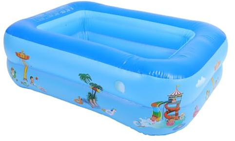 FUNOMOCYA Piscine Gonflable Double Couche Pataugeoire pour Usage Intérieur et Extérieur Matelas Eau Ludique pour Jeux Familiaux