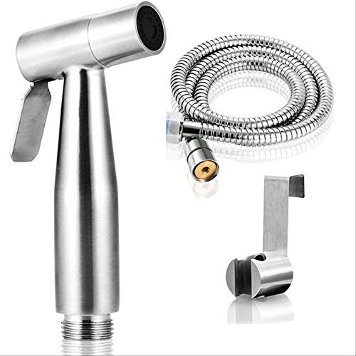 MyrXFb Soffione Doccia, soffione Doccia con doccetta, doccetta, Kit di spruzzatori for Bidet e WC Portatili in Acciaio Inossidabile